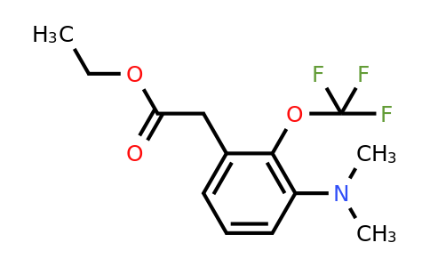 1803843-38-0 | Ethyl 3-dimethylamino-2-(trifluoromethoxy)phenylacetate