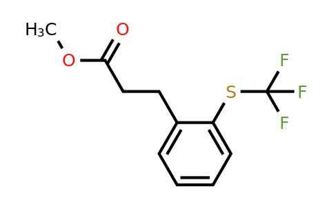 1803847-31-5 | Methyl (2-(trifluoromethylthio)phenyl)propanoate