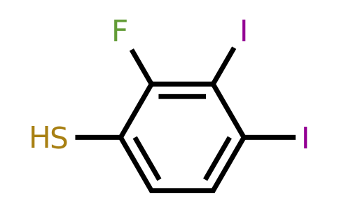 1803847-43-9 | 3,4-Diiodo-2-fluorothiophenol