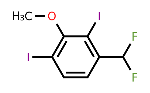1803851-47-9 | 3-Difluoromethyl-2,6-diiodoanisole
