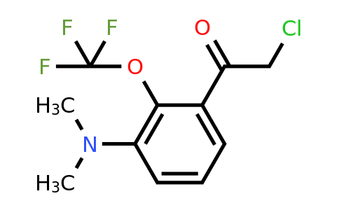 1803851-58-2 | 3'-Dimethylamino-2'-(trifluoromethoxy)phenacyl chloride
