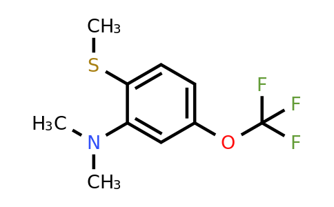 1803851-84-4 | 2-Dimethylamino-4-(trifluoromethoxy)thioanisole