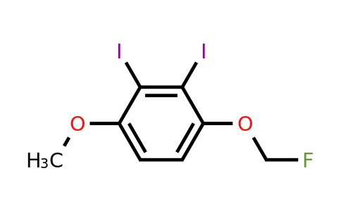 1803853-35-1 | 2,3-Diiodo-4-(fluoromethoxy)anisole