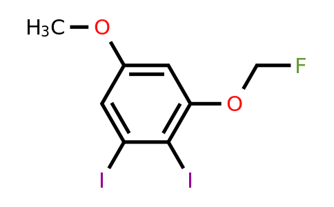 1803853-46-4 | 3,4-Diiodo-5-(fluoromethoxy)anisole
