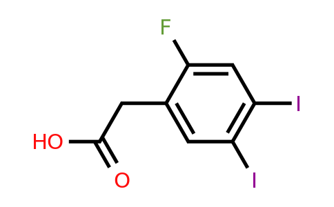 1803854-13-8 | 4,5-Diiodo-2-fluorophenylacetic acid