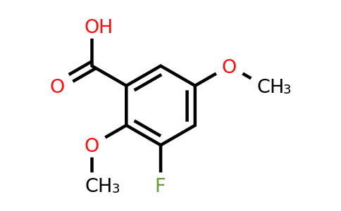1803855-43-7 | 2,5-Dimethoxy-3-fluorobenzoic acid