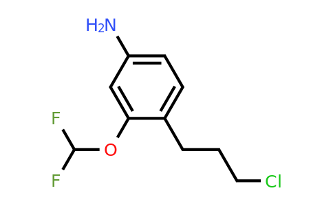 1803859-53-1 | 4-(3-Chloropropyl)-3-(difluoromethoxy)aniline