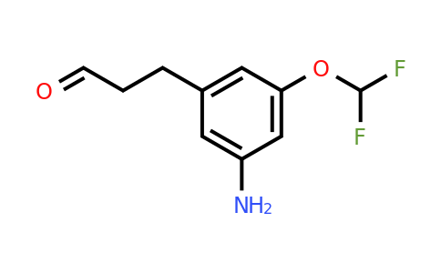1803859-58-6 | 3-(3-Amino-5-(difluoromethoxy)phenyl)propanal