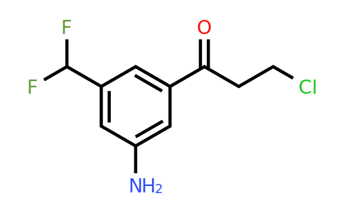 1803860-44-7 | 1-(3-Amino-5-(difluoromethyl)phenyl)-3-chloropropan-1-one