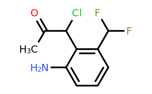 1803860-79-8 | 1-(2-Amino-6-(difluoromethyl)phenyl)-1-chloropropan-2-one