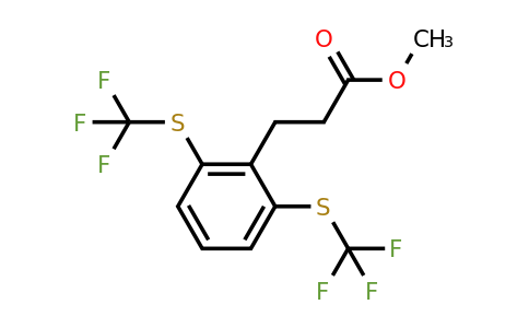 1803861-03-1 | Methyl (2,6-bis(trifluoromethylthio)phenyl)propanoate