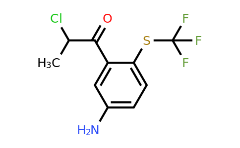 1803861-38-2 | 1-(5-Amino-2-(trifluoromethylthio)phenyl)-2-chloropropan-1-one