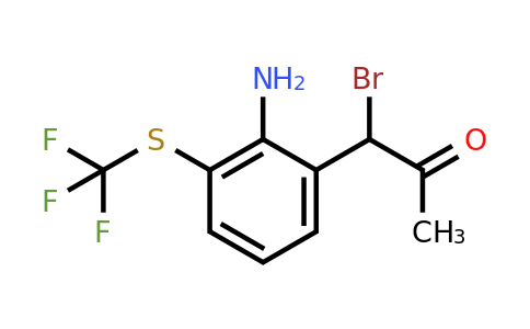 1803861-52-0 | 1-(2-Amino-3-(trifluoromethylthio)phenyl)-1-bromopropan-2-one