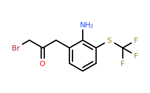 1803861-57-5 | 1-(2-Amino-3-(trifluoromethylthio)phenyl)-3-bromopropan-2-one