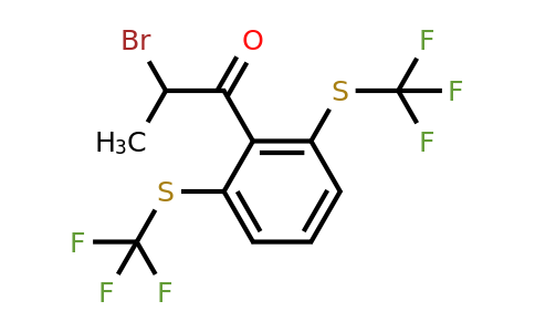 1803861-81-5 | 1-(2,6-Bis(trifluoromethylthio)phenyl)-2-bromopropan-1-one