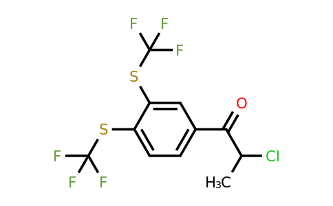 1803862-10-3 | 1-(3,4-Bis(trifluoromethylthio)phenyl)-2-chloropropan-1-one