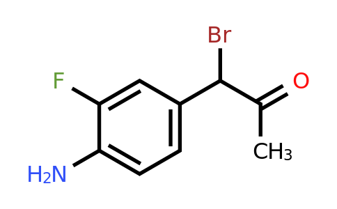 1803863-58-2 | 1-(4-Amino-3-fluorophenyl)-1-bromopropan-2-one
