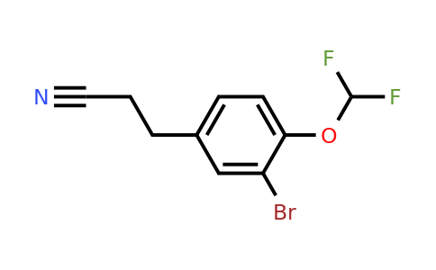 1803865-64-6 | 3-(3-Bromo-4-(difluoromethoxy)phenyl)propanenitrile