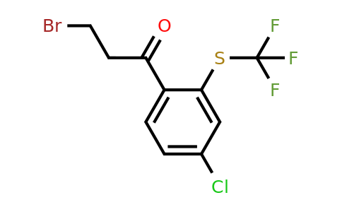 1803865-71-5 | 3-Bromo-1-(4-chloro-2-(trifluoromethylthio)phenyl)propan-1-one