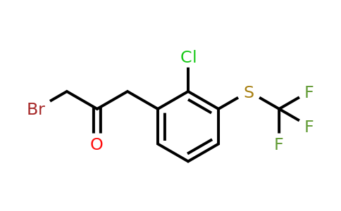 1803866-16-1 | 1-Bromo-3-(2-chloro-3-(trifluoromethylthio)phenyl)propan-2-one