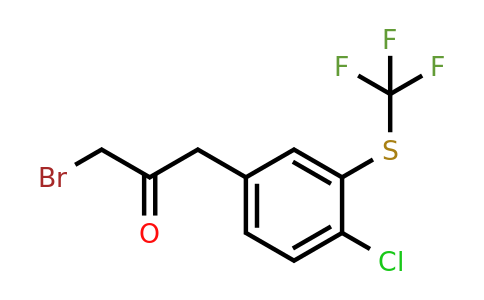 1803866-35-4 | 1-Bromo-3-(4-chloro-3-(trifluoromethylthio)phenyl)propan-2-one