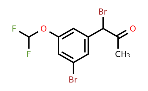 1803866-41-2 | 1-Bromo-1-(3-bromo-5-(difluoromethoxy)phenyl)propan-2-one