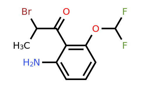 1803866-64-9 | 1-(2-Amino-6-(difluoromethoxy)phenyl)-2-bromopropan-1-one