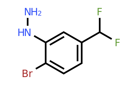 1803866-70-7 | 1-(2-Bromo-5-(difluoromethyl)phenyl)hydrazine