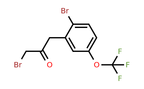 1803866-75-2 | 1-Bromo-3-(2-bromo-5-(trifluoromethoxy)phenyl)propan-2-one