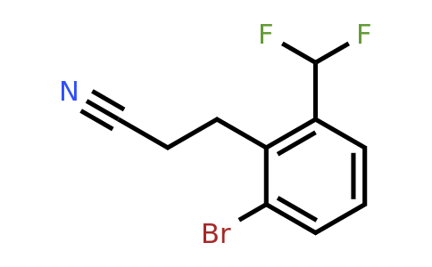 1803866-89-8 | 3-(2-Bromo-6-(difluoromethyl)phenyl)propanenitrile