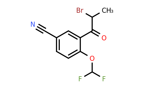 1803867-10-8 | 3-(2-Bromopropanoyl)-4-(difluoromethoxy)benzonitrile