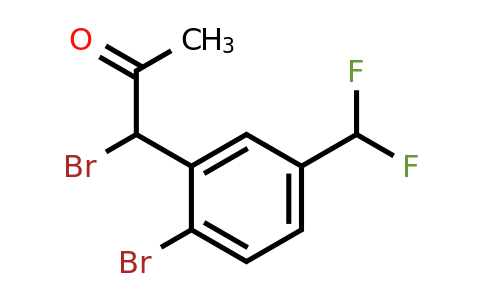 1803867-23-3 | 1-Bromo-1-(2-bromo-5-(difluoromethyl)phenyl)propan-2-one