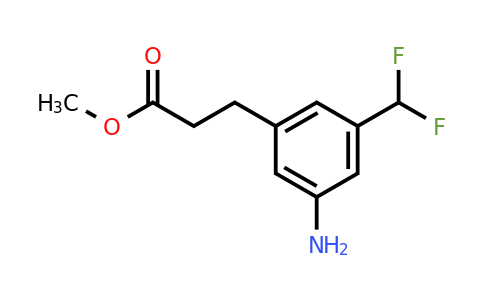 1803867-24-4 | Methyl 3-(3-amino-5-(difluoromethyl)phenyl)propanoate