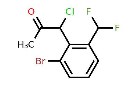1803867-35-7 | 1-(2-Bromo-6-(difluoromethyl)phenyl)-1-chloropropan-2-one