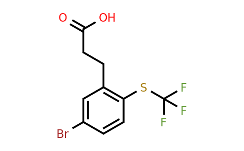 1803867-41-5 | 3-(5-Bromo-2-(trifluoromethylthio)phenyl)propanoic acid