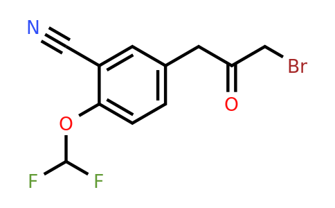 1803867-50-6 | 5-(3-Bromo-2-oxopropyl)-2-(difluoromethoxy)benzonitrile