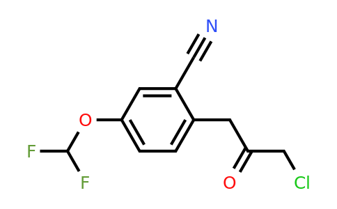 1803867-55-1 | 2-(3-Chloro-2-oxopropyl)-5-(difluoromethoxy)benzonitrile