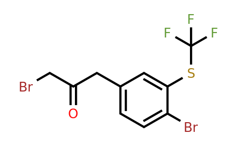 1803867-96-0 | 1-Bromo-3-(4-bromo-3-(trifluoromethylthio)phenyl)propan-2-one
