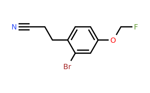 1803868-02-1 | 3-(2-Bromo-4-(fluoromethoxy)phenyl)propanenitrile