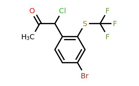 1803868-19-0 | 1-(4-Bromo-2-(trifluoromethylthio)phenyl)-1-chloropropan-2-one
