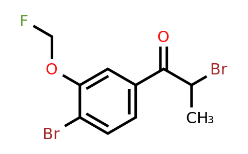 1803868-21-4 | 2-Bromo-1-(4-bromo-3-(fluoromethoxy)phenyl)propan-1-one