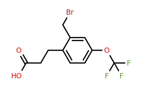 1803868-78-1 | 3-(2-(Bromomethyl)-4-(trifluoromethoxy)phenyl)propanoic acid