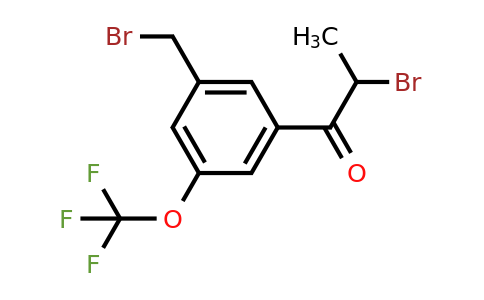 1803869-11-5 | 2-Bromo-1-(3-(bromomethyl)-5-(trifluoromethoxy)phenyl)propan-1-one