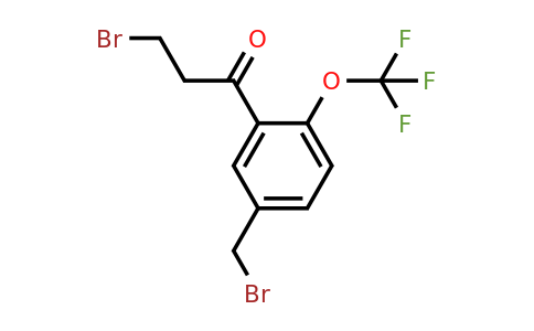1803869-17-1 | 3-Bromo-1-(5-(bromomethyl)-2-(trifluoromethoxy)phenyl)propan-1-one