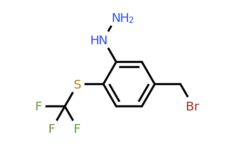 1803869-50-2 | 3-Hydrazinyl-4-(trifluoromethylthio)benzylbromide