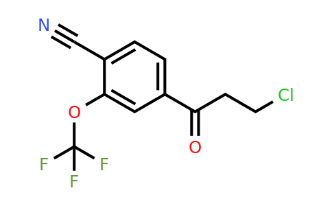 1803870-07-6 | 4-(3-Chloropropanoyl)-2-(trifluoromethoxy)benzonitrile
