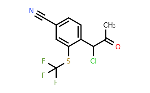 1803871-13-7 | 4-(1-Chloro-2-oxopropyl)-3-(trifluoromethylthio)benzonitrile