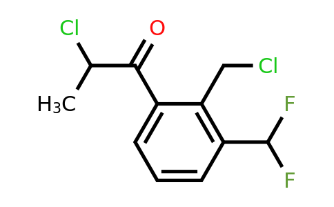 1803872-42-5 | 2-Chloro-1-(2-(chloromethyl)-3-(difluoromethyl)phenyl)propan-1-one