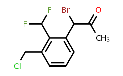 1803872-81-2 | 1-Bromo-1-(3-(chloromethyl)-2-(difluoromethyl)phenyl)propan-2-one