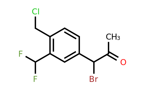 1803872-89-0 | 1-Bromo-1-(4-(chloromethyl)-3-(difluoromethyl)phenyl)propan-2-one